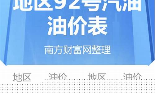 92号汽油价格上涨多少-92号汽油价下跌多少了