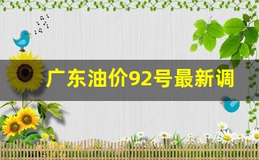 广东油价调整最新油价-广东油价92号最新调整