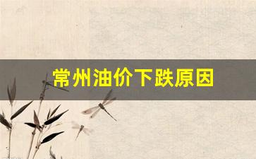 常州油价调整-常州油价下跌原因